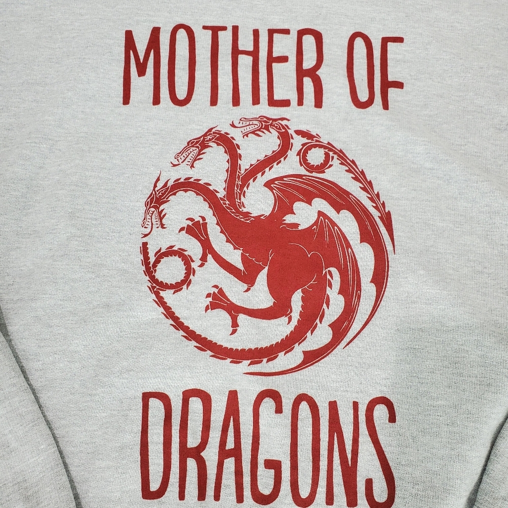Game Of Thrones HBO Mother Of Dragons Sweatshirt EUC Unisex XL - Picture 2 of 10